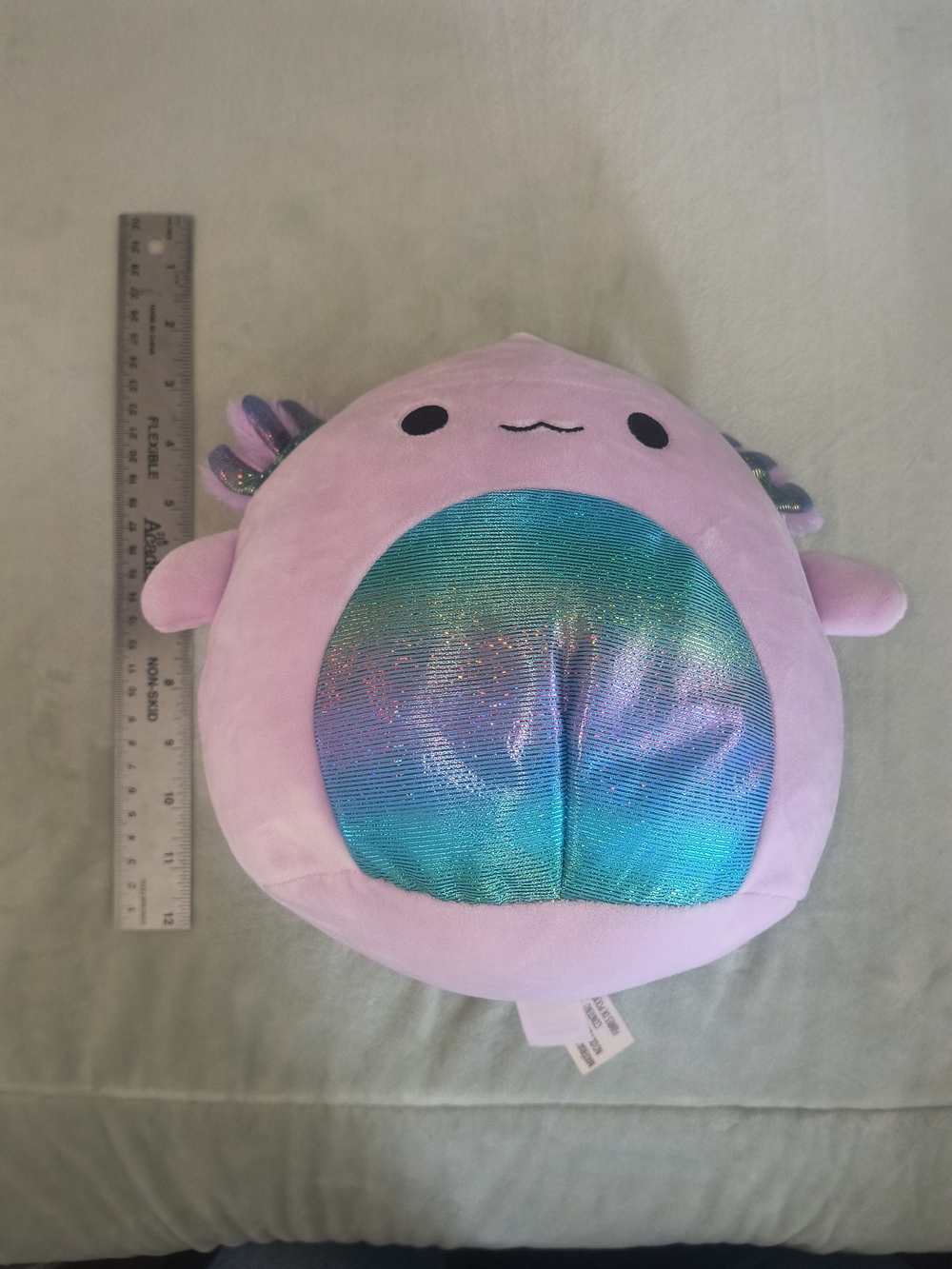 Squishmallows Lavender Plush with Shimmery Teal Belly